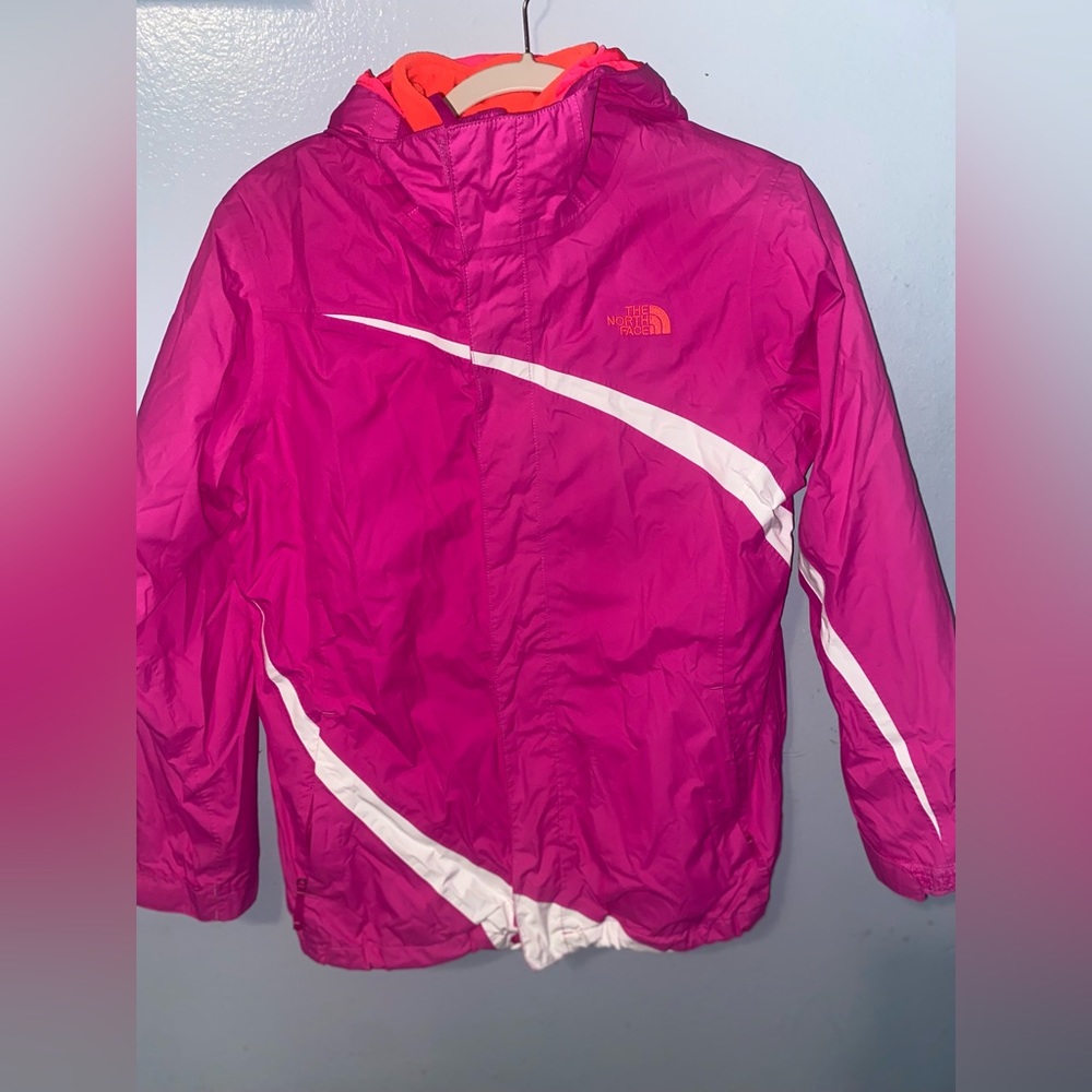 Youth girls north face 3 in 1 winter coat size XL 18